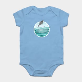 Flying Walrus Haiku Baby Bodysuit